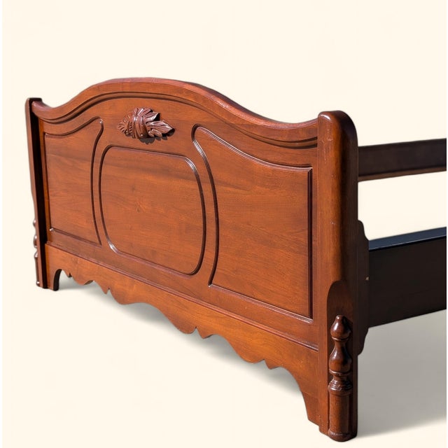 Antique Abernathy Walnut Full-Size Bed Frame in Victorian Style For Sale - Image 11 of 11