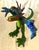 Paper Whimsical Paper Mache' Dragon Sculpture by Artist James C. Osterberg For Sale - Image 7 of 11