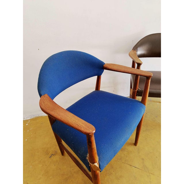 1960s Danish Chairs attributed to Kurt Olsen, 1960s, Set of 2 For Sale - Image 5 of 7