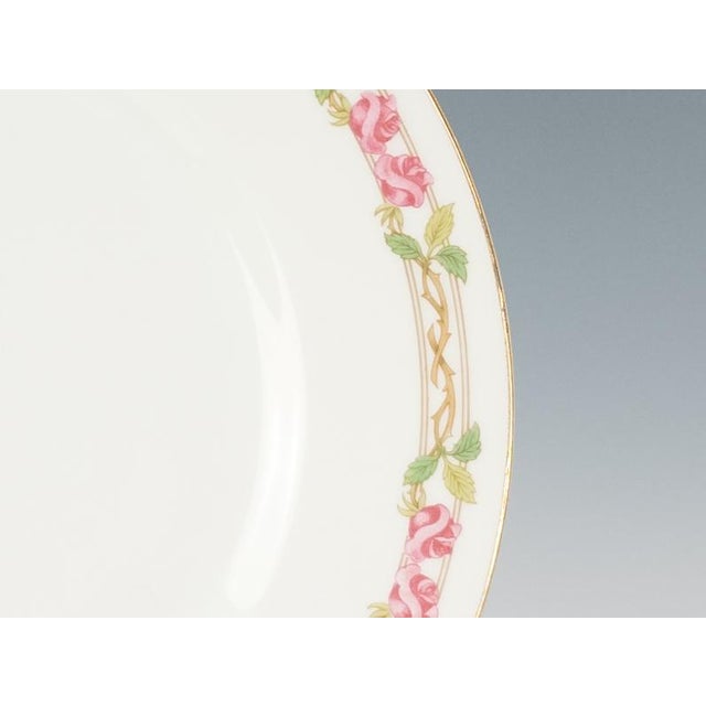 w.m. Guerin Limoges “Rose & Stem” 4-Piece Place Setting, Hand-Gilded French Porcelain Circa 1900–1930 For Sale - Image 13 of 18