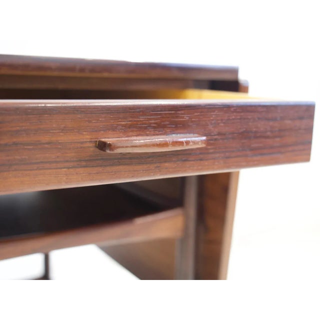 Black Wooden Serving Table with Black Formica Top by Ludvig Pontoppidan, 1950s For Sale - Image 8 of 15