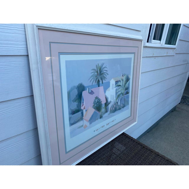 Coastal Late 20th Century William Buffett "Works on Paper" Custom Framed Coastal Pastel Poster Print For Sale - Image 3 of 9
