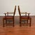 Wood Stickley Upholstered Cottage Chairs - Arm Chairs - A Pair For Sale - Image 7 of 12