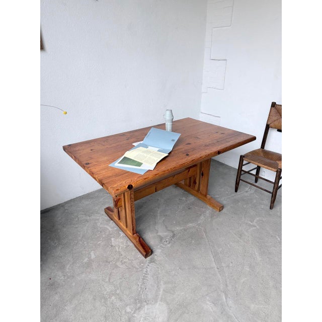 Vintage Dining Table in Pine, 1960s For Sale - Image 13 of 18