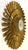 Plastic Vintage Circa 1969 Syroco Mid Century Modern Starburst Wall Clock in Antique Gold Finish For Sale - Image 7 of 18