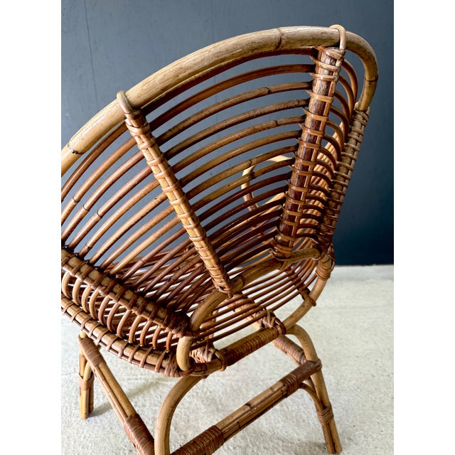 Mid-Century Bamboo Pod Armchair, Italy, 1960s For Sale - Image 12 of 16