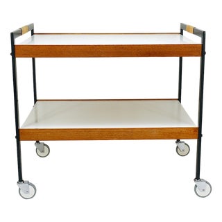 Vintage Austrian Bar Cart Drinks Trolley by Carl Auböck, 1960s For Sale