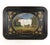 20th Century Hand-Painted English Countryside Art Decorative Metal Tray For Sale - Image 12 of 12