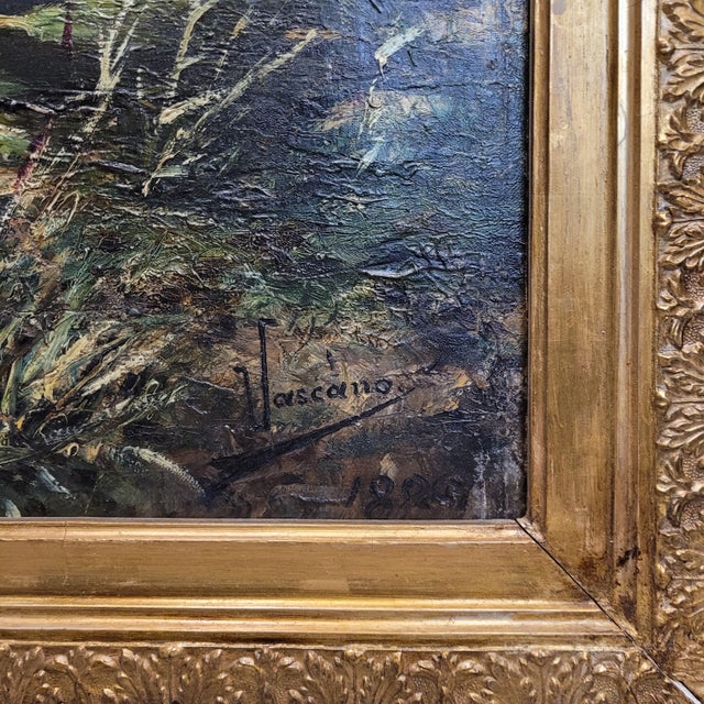 Antonio Canovas Del Castillo Y Vallejo, River Landscape, 1920s, Oil on Canvas, Framed For Sale - Image 17 of 18