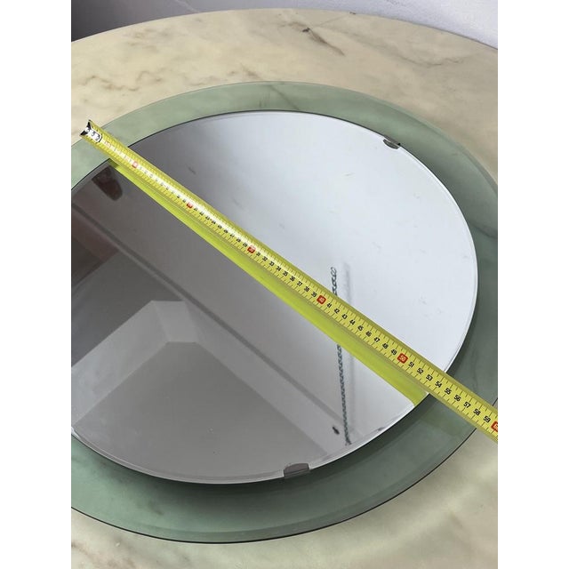 Mid-Century Italian Curved Mirror in the style of Max Ingrand, 1960s For Sale - Image 11 of 15