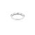 Metal Blue Sapphire and Diamond Dainty Band Ring in 18k White Gold Ring Size 11 For Sale - Image 7 of 9