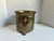 Gorgeous patinaed brass English or French style jardiniere (indoor planter) with heavy patina. Features claw feet and lion...