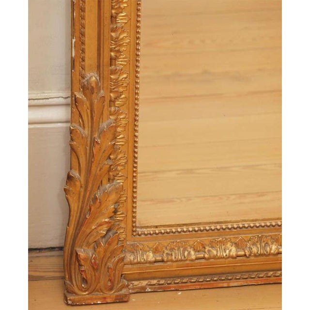 Wood Napolean III Gilt Mirror For Sale - Image 7 of 8