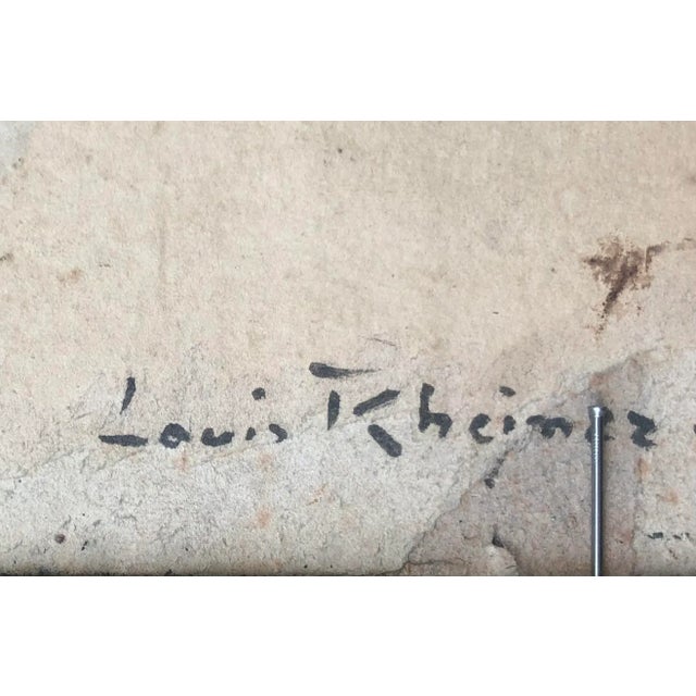 Louis Rheiner, Campagne genevoise, 1906, Oil on Cardboard, Framed For Sale - Image 10 of 11