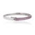 925 Sterling Silver Geometric Hinged Bangle With Mixed Cut Pink Sapphires - Caratandher For Sale - Image 6 of 15