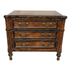 French Paint Decorated Directoire Petite Commode Jewelry Chest by Lewis Mittman