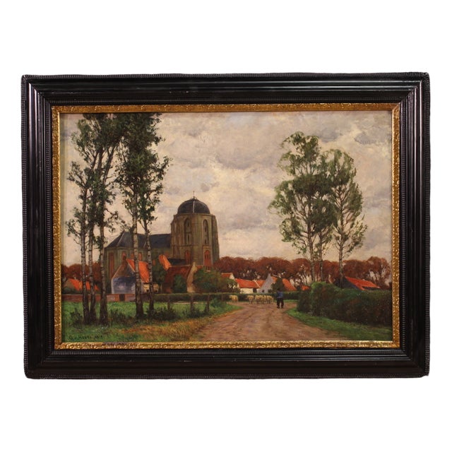 G. V. Hoven, Landscape, 1918, Oil on Canvas For Sale