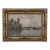 19th Century Belgian Oil on Canvas Painting of Riverboats by Romain Steppe in Original Gilt Frame For Sale