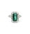 3.42 Ct Natural Zambian Emerald & Diamond Ring Size 6.5 For Sale - Image 9 of 9