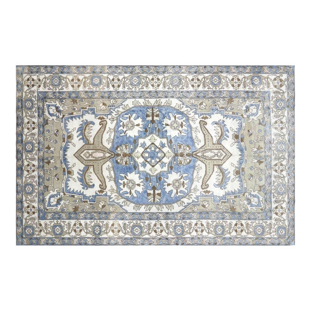 1960s Turkish Oushak Rug For Sale