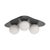 The Rhoads Flush Mount brings sculptural simplicity to the ceiling. Its softly curved triangular canopy cradles three...