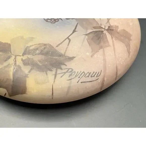 Art Deco Early 1900s Jean-Simon Peynaud Frosted Glass Candy Jar - Bomboniere Art Deco, Signed For Sale - Image 3 of 9