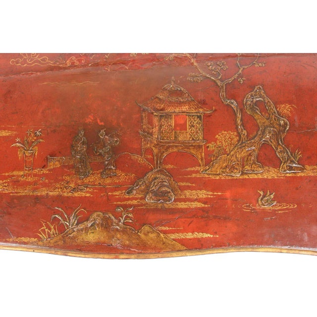 Antique Louis XV Style Provincial Chinoiserie Decorated Chest of Drawers For Sale - Image 10 of 13