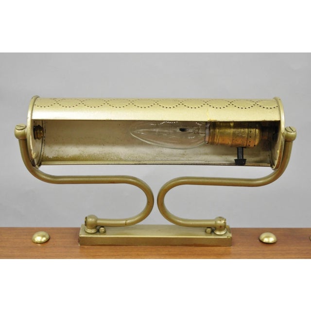 Vintage Victorian Lighted Podium Metal Column Pedestal Base Lectern Book Stand For Sale - Image 12 of 18