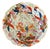 1970s Large Scalloped Chinese Export Tobacco Leaf Porcelain Statement Centerpiece Bowl For Sale