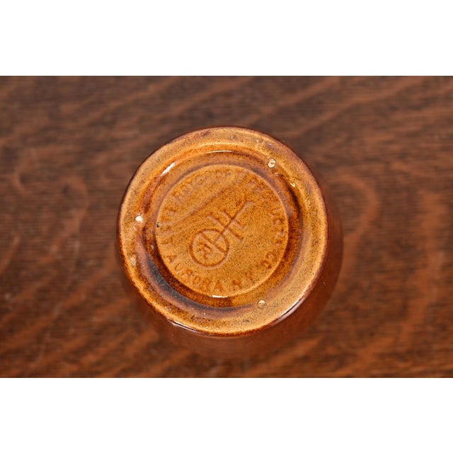 Roycroft Pottery Antique Arts & Crafts Glazed Ceramic Jug, Circa 1920s For Sale - Image 10 of 12