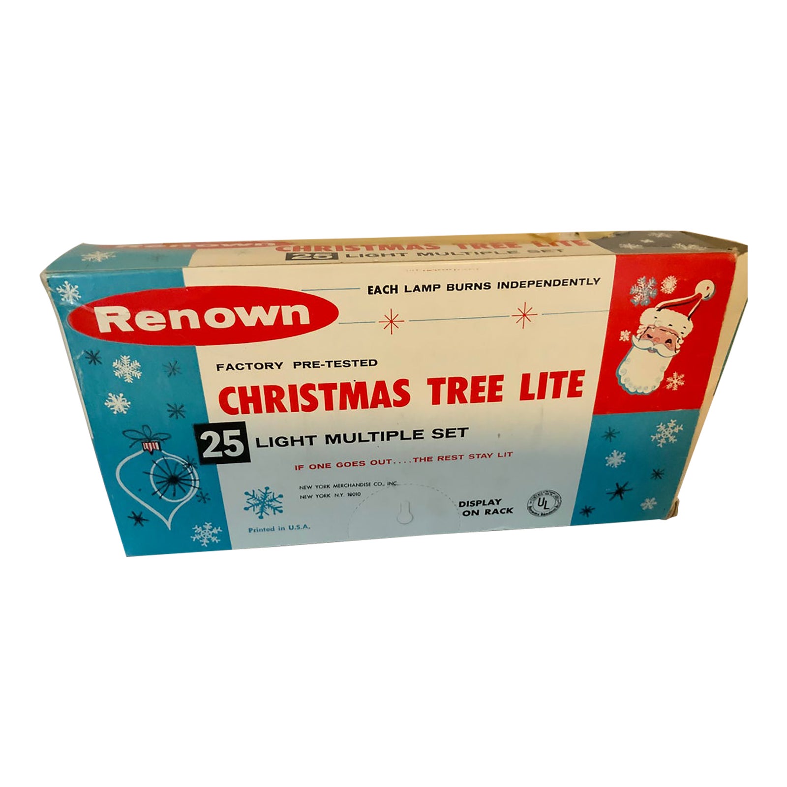 Renown 1960s Christmas Tree Light Set No. 222/25b in Original Box ...