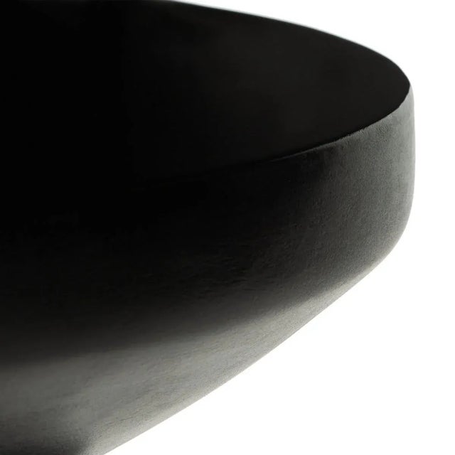 Benaya Concrete Accent Stool - Black For Sale - Image 4 of 7