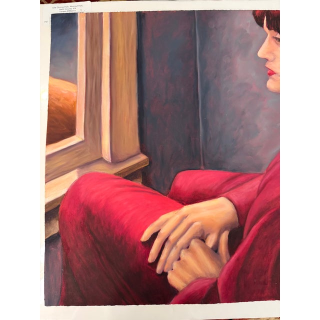 This painting was done in oil paint stick on gessoed heavy paper by Arches or Stonehenge. Bio of the Artist: Teresa...