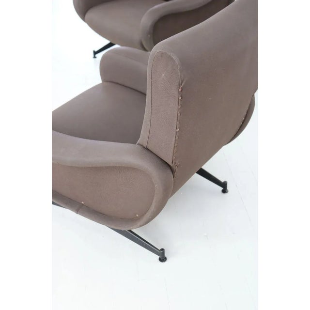 Set of Italian Club Chairs in the Style of Marco Zanuso, 1950s For Sale - Image 16 of 17