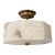 Late 20th Century Modern Alabaster & Brass Flush Mount Ceiling Light For Sale