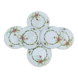 Minton Bone China 10" Dinner Plates - Lorraine Pattern, C. 1925