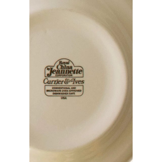 Mid 20th Century Currier & Ives Dinner Plates- Set of 4 For Sale In Los Angeles - Image 6 of 8