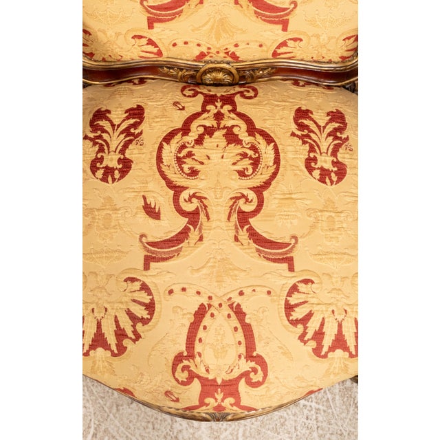 Pair of Southwood Louis XV Style Fauteuil Carved Armchairs For Sale - Image 9 of 18