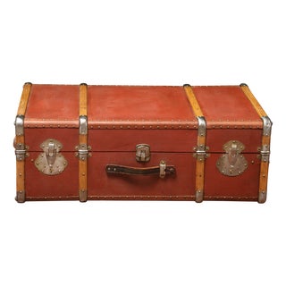 Vintage Curved Cabin Trunk, 1920s For Sale