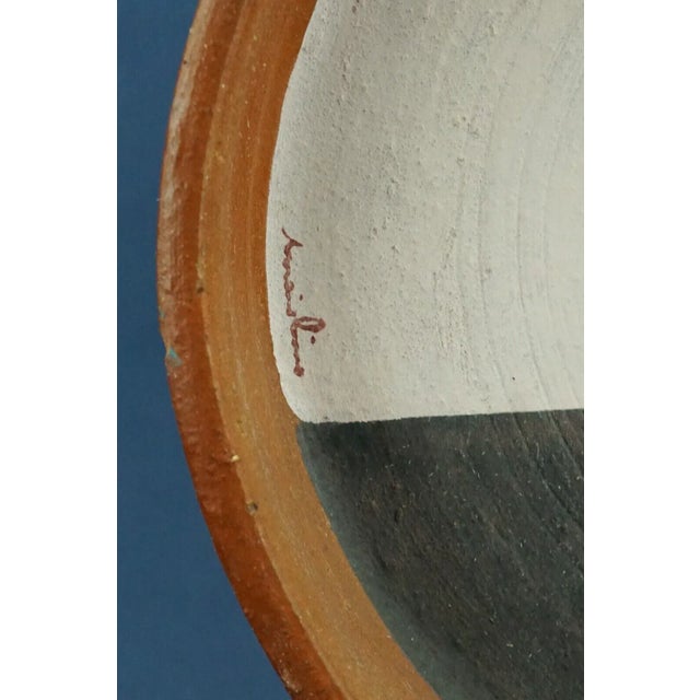 Ceramic Abstract Art Plates in Terracotta by Maiolino, Brazil, 1970s, Set of 2 For Sale - Image 7 of 18
