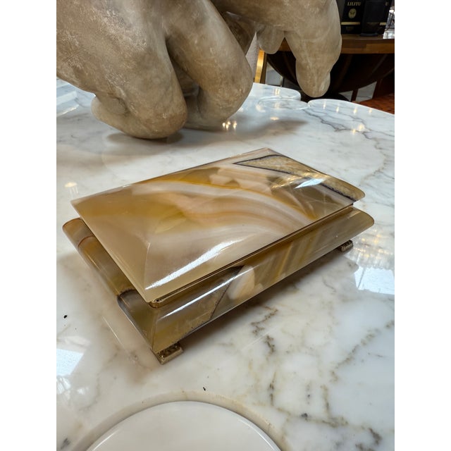 1960s 1960s Marble Decorative Box For Sale - Image 5 of 8