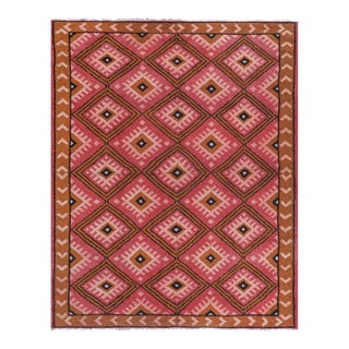 1960s Vintage Hand Knotted Moroccon Rug 8' X 9'11'' For Sale