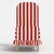 Spritely Home Aria Ruffle Slipcover Dining Chair in Red Canopy Stripe For Sale - Image 4 of 7