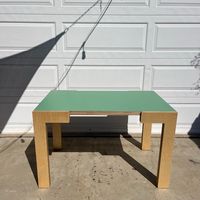 Wood Custom-Made Modern Table / Writing Desk For Sale - Image 7 of 11