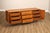 Mid 20th Century Mid Century Modern Sculpted Walnut Long Dresser For Sale - Image 5 of 18