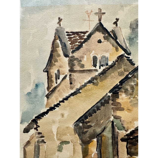 Original watercolor on paper by Henry Emil Salloch, also known as Heinz Emil Salloch, the German-born American artist and...