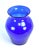 Mid-Century Modern Late 20th Century Vintage Cobalt Blue Hand Blown Glass Blenko Flower Vase For Sale - Image 3 of 7