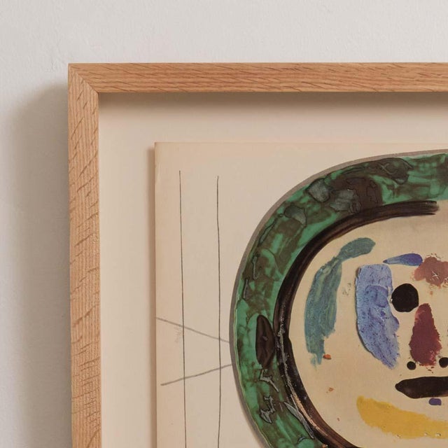 Pablo Picasso 1948 Framed Lithographic Plate, Céramiques De Picasso For Sale - Image 4 of 8