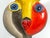 Cubism Mid 20th Century Cubist Stone Sculpture Bust: Abstract Face, Primary Colors For Sale - Image 3 of 10