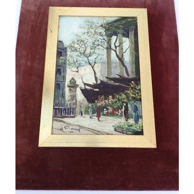 1960s Parisian Street Scene Oil Painting, Framed For Sale In Denver - Image 6 of 10